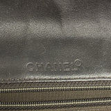 【6id6185】シャネル ショルダーバッグ チョコバー Wチェーン デニム ブルー シルバー金具【中古】レディース