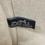 【6id6187】エルメス トートバッグ ニューフールトゥPM キャンバス ベージュ シルバー金具【中古】レディース