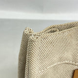 【6id6187】エルメス トートバッグ ニューフールトゥPM キャンバス ベージュ シルバー金具【中古】レディース