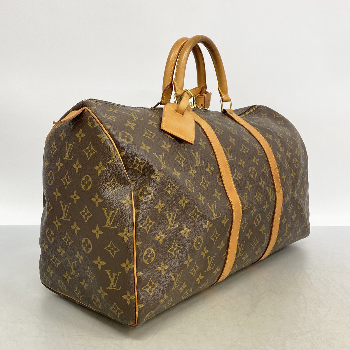 【6id6188】ルイヴィトン ボストンバッグ モノグラム キーポル50 M41426 ブラウン【中古】メンズ レディース ユニセックス