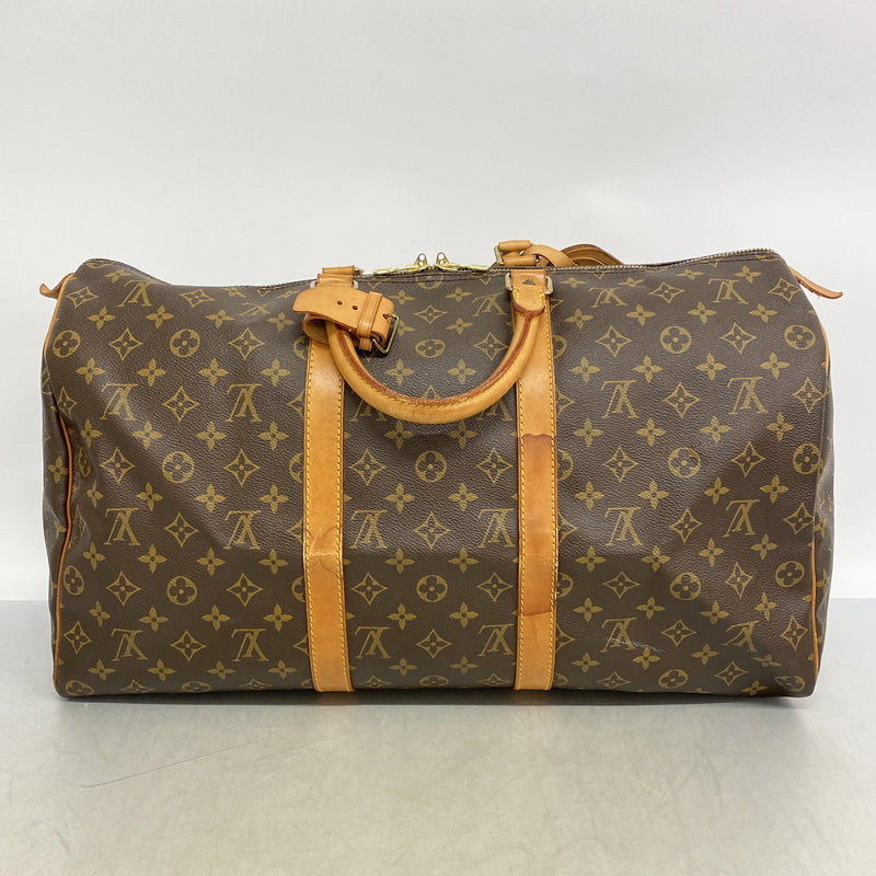 【6id6188】ルイヴィトン ボストンバッグ モノグラム キーポル50 M41426 ブラウン【中古】メンズ レディース ユニセックス