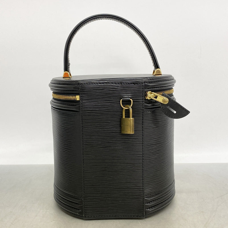 【6id6191】ルイヴィトン ハンドバッグ エピ カンヌ M48032 ノワール【中古】レディース