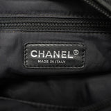 【6id6198】シャネル ショルダーバッグ パリビアリッツ レザー ブラック シルバー金具【中古】レディース