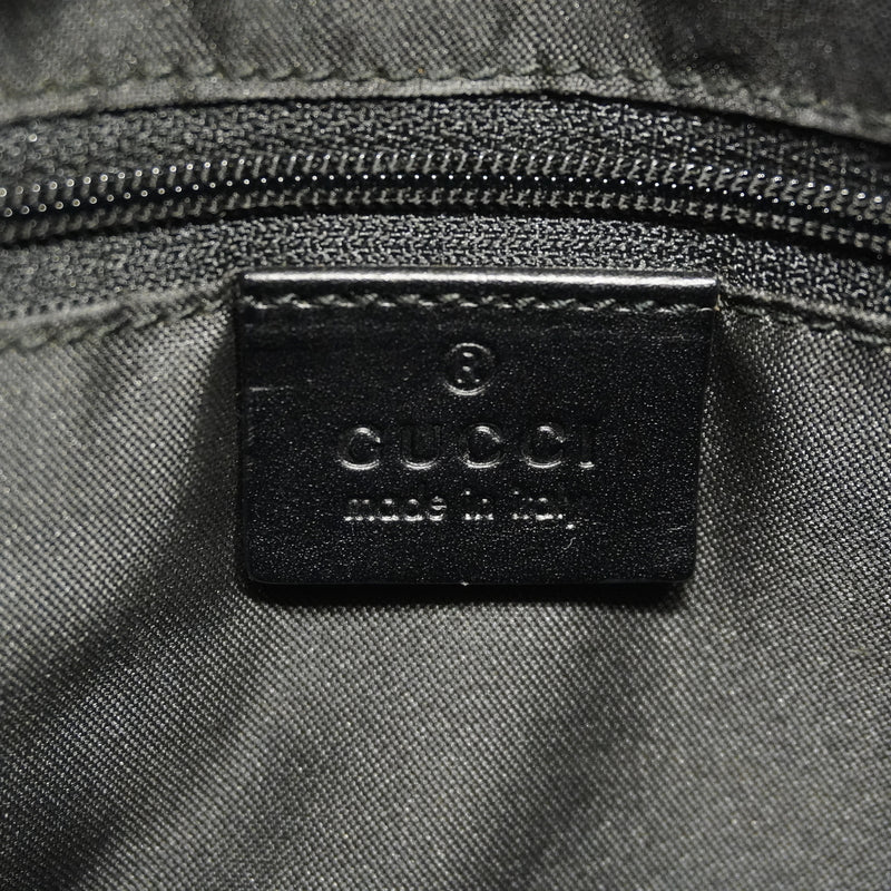 【6id6228】グッチ ショルダーバッグ GGキャンバス 001 3386 キャンバス ブラック シルバー金具【中古】レディース