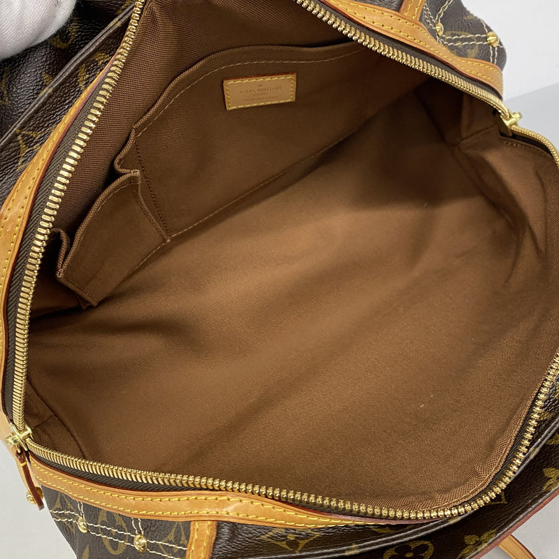 【6id6244】ルイヴィトン トートバッグ モノグラム リヴィエット M40140 ブラウン【中古】レディース