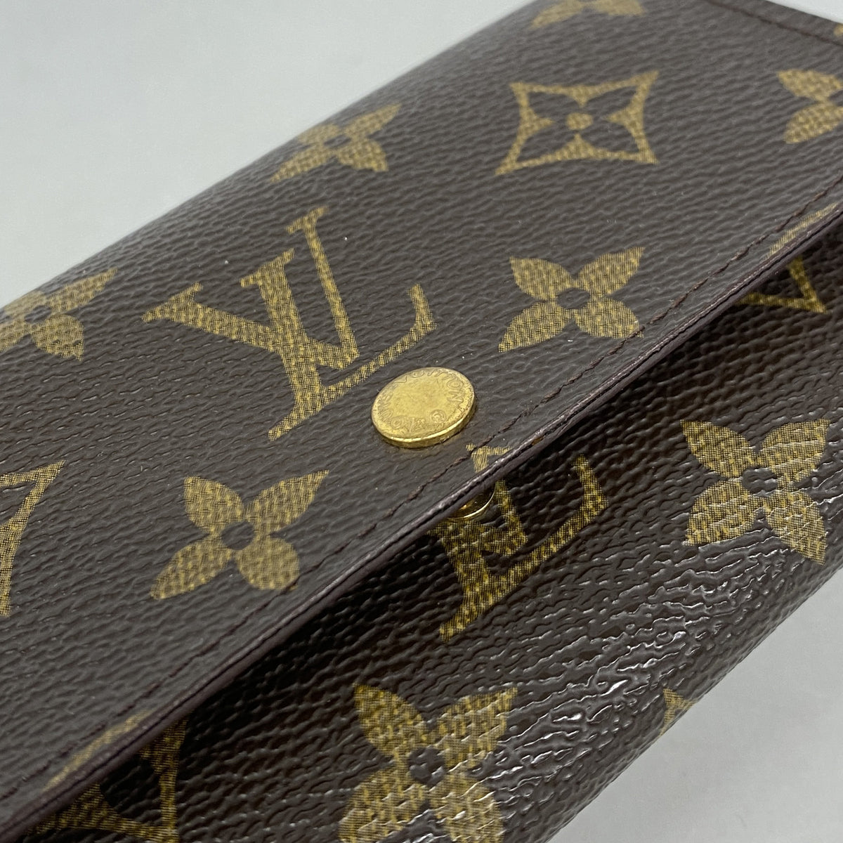 【6id6247】ルイヴィトン 財布 モノグラム ポルトモネジップ M61735 ブラウン【中古】メンズ レディース ユニセックス