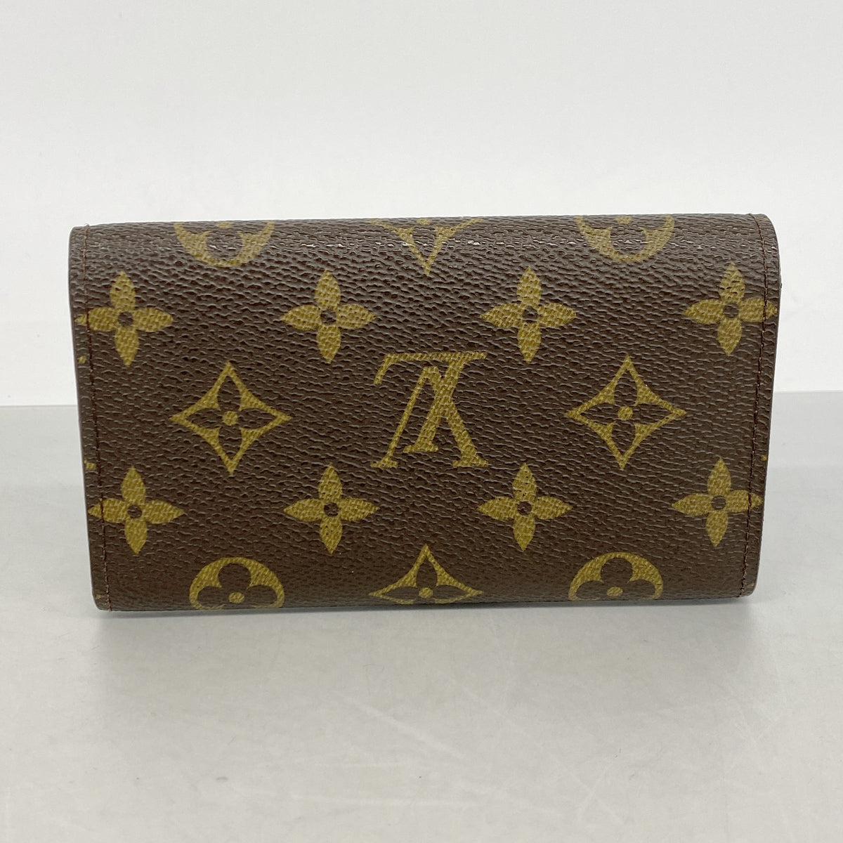 【6id6247】ルイヴィトン 財布 モノグラム ポルトモネジップ M61735 ブラウン【中古】メンズ レディース ユニセックス