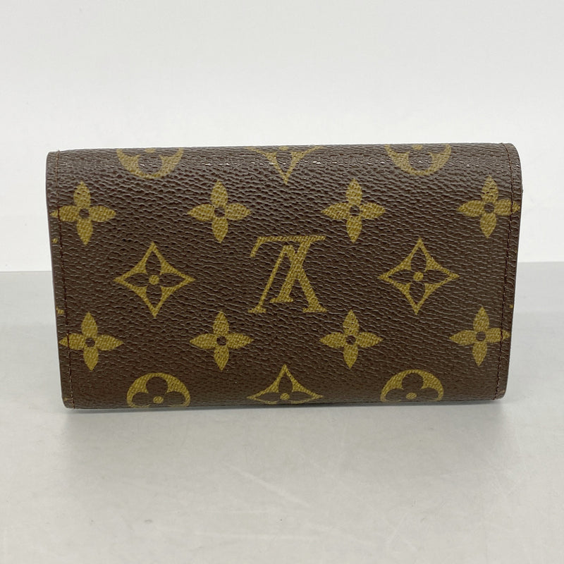 【6id6247】ルイヴィトン 財布 モノグラム ポルトモネジップ M61735 ブラウン【中古】メンズ レディース ユニセックス