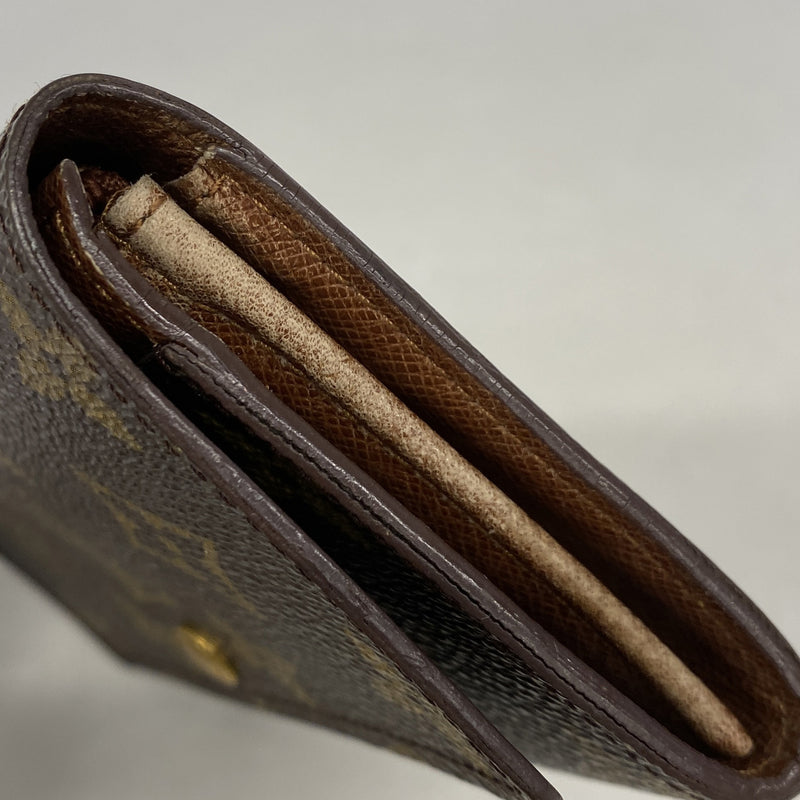 【6id6247】ルイヴィトン 財布 モノグラム ポルトモネジップ M61735 ブラウン【中古】メンズ レディース ユニセックス