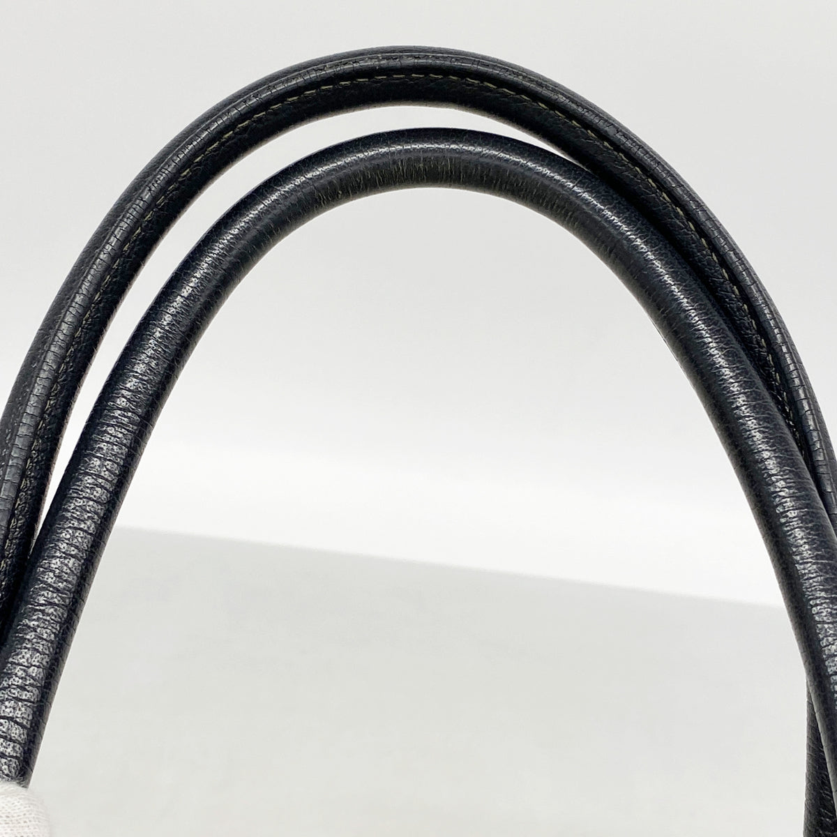 【6id6248】エルメス トートバッグ ガーデンパーティPM トワルアッシュ ブラック シルバー金具 □G刻印【中古】レディース
