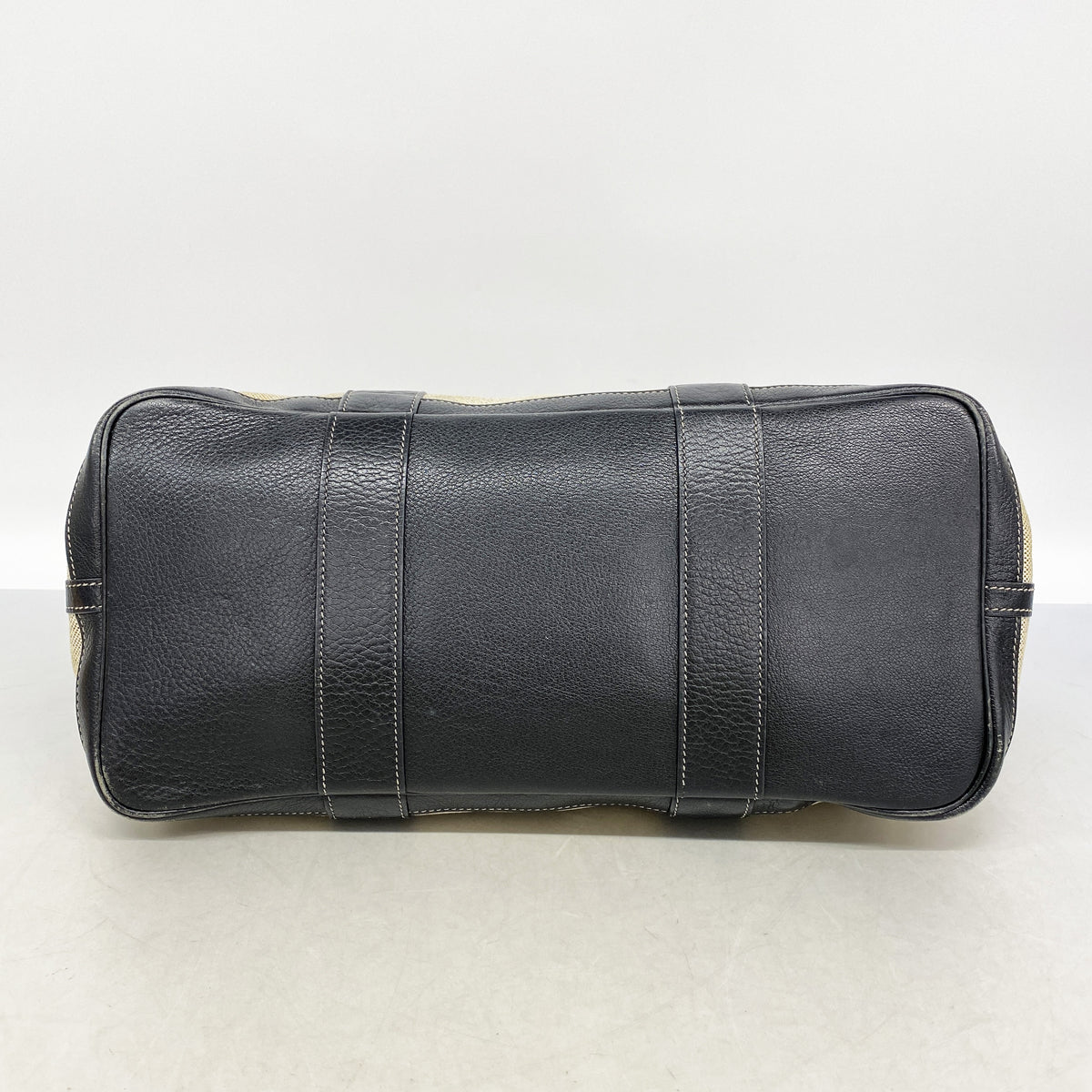 【6id6248】エルメス トートバッグ ガーデンパーティPM トワルアッシュ ブラック シルバー金具 □G刻印【中古】レディース