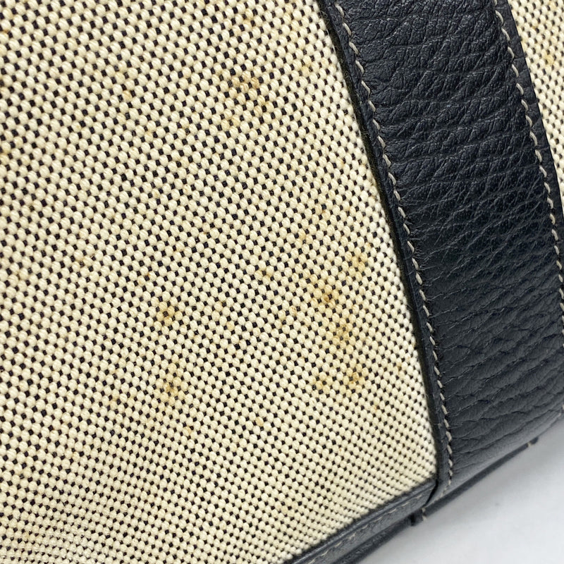 【6id6248】エルメス トートバッグ ガーデンパーティPM トワルアッシュ ブラック シルバー金具 □G刻印【中古】レディース