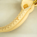 【6id6264】セリーヌ ハンドバッグ ブギーバッグ レザー クリーム ゴールド金具【中古】レディース