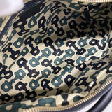 【6id6274】グッチ ショルダーバッグ グッチシマ 190525 レザー ブラック シャンパンゴールド金具【中古】レディース