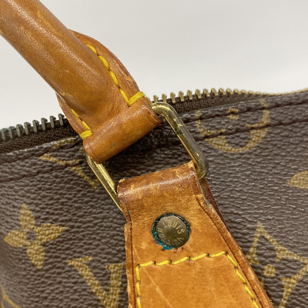 【6id6279】ルイヴィトン ハンドバッグ モノグラム スピーディ35 M41107 ブラウン【中古】レディース