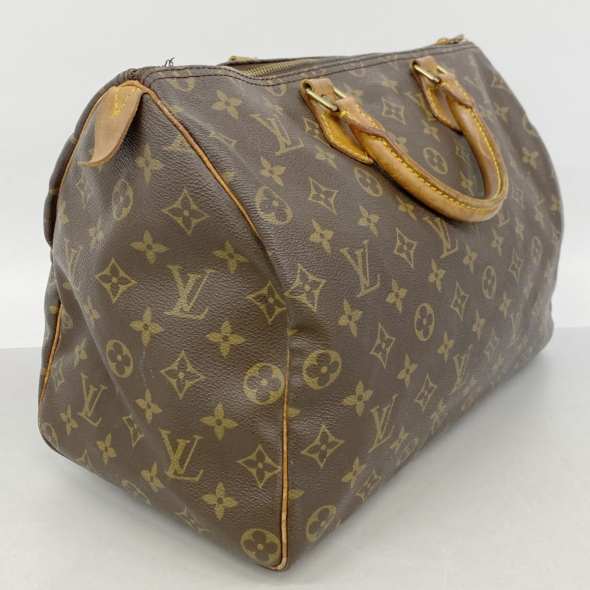 【6id6279】ルイヴィトン ハンドバッグ モノグラム スピーディ35 M41107 ブラウン【中古】レディース