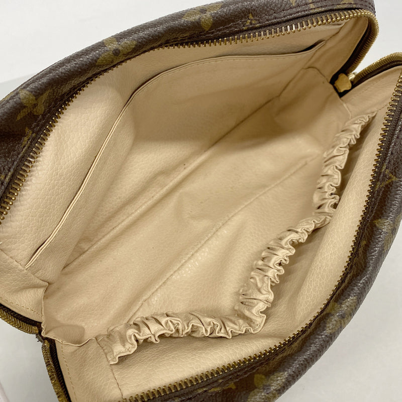 【6id6284】ルイヴィトン ポーチ モノグラム トゥルーストワレット23 M47524 ブラウン【中古】レディース