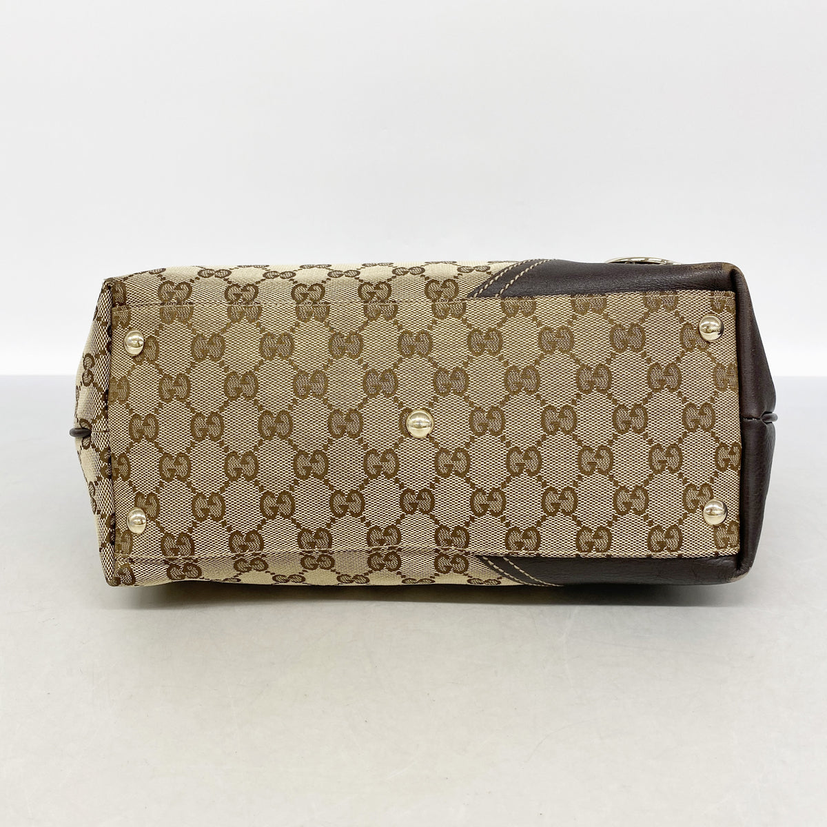 【6id6290】グッチ トートバッグ GGキャンバス 169946 キャンバス ベージュ ゴールド金具【中古】レディース