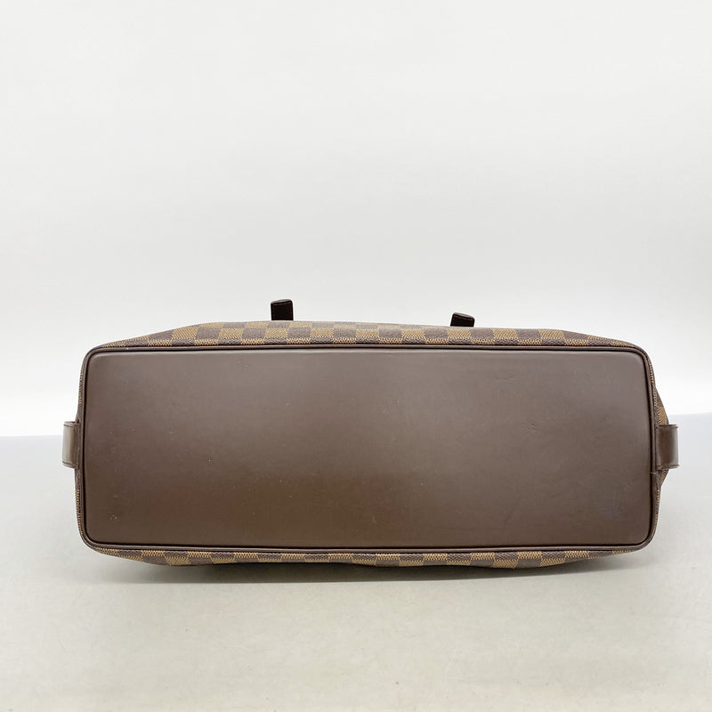 【6id6294】ルイヴィトン トートバッグ ダミエ チェルシー N51119 エベヌ【中古】レディース