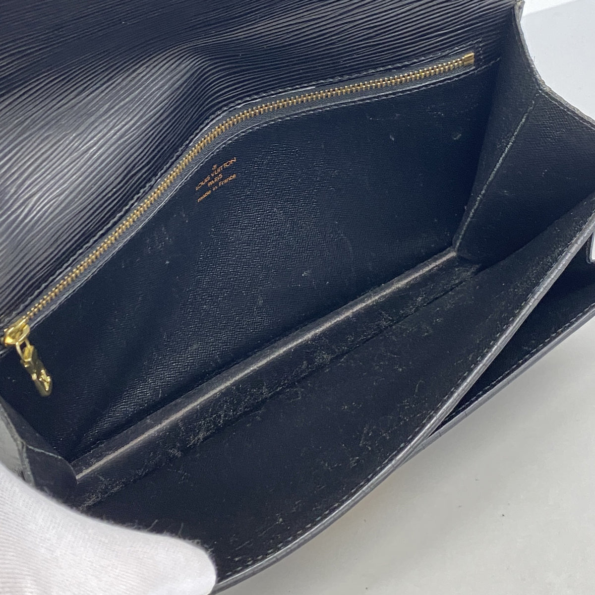【6id6304】ルイヴィトン クラッチバッグ エピ ポシェットセリエドラゴンヌ M52612 ノワール【中古】メンズ