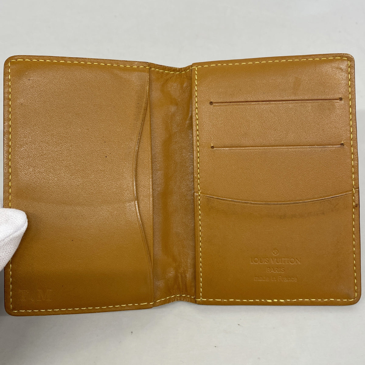 【6id6307】ルイヴィトン カードケース ノマド オーガナイザードゥポッシュ M85011 キャメル【中古】メンズ レディース ユニセックス