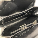 【6id6309】サルヴァトーレフェラガモ ハンドバッグ レザー ブラック シルバー金具【中古】レディース