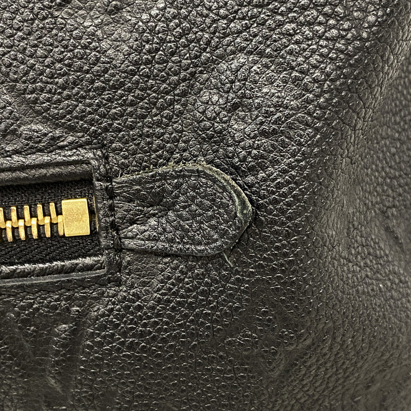 【6id6311】ルイヴィトン トートバッグ モノグラム・アンプラント バスティーユMM M41164 ノワール 2wayバッグ【中古】レディース