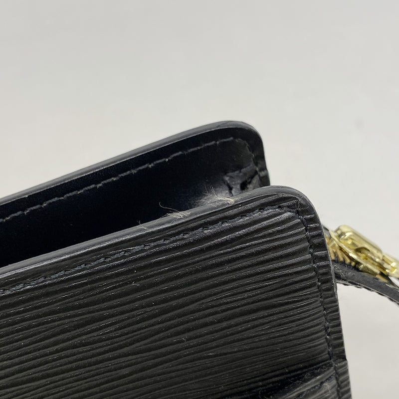 【6id6324】ルイヴィトン クラッチバッグ エピ ポシェットオム M52522 ノワール【中古】メンズ