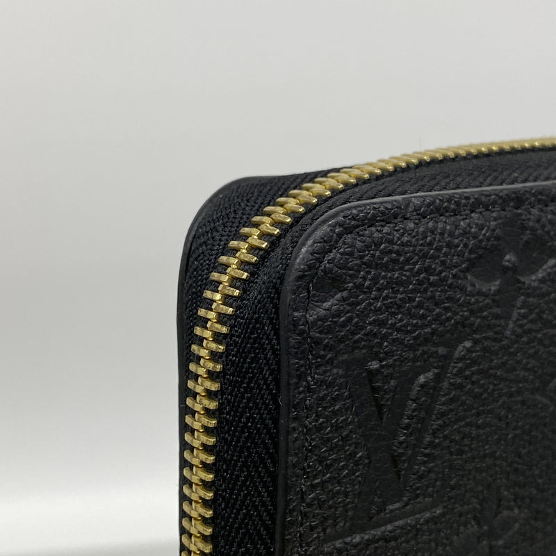 【6id6327】ルイヴィトン 長財布 モノグラム・アンプラント ジッピーウォレット M61864 ノワール【中古】レディース