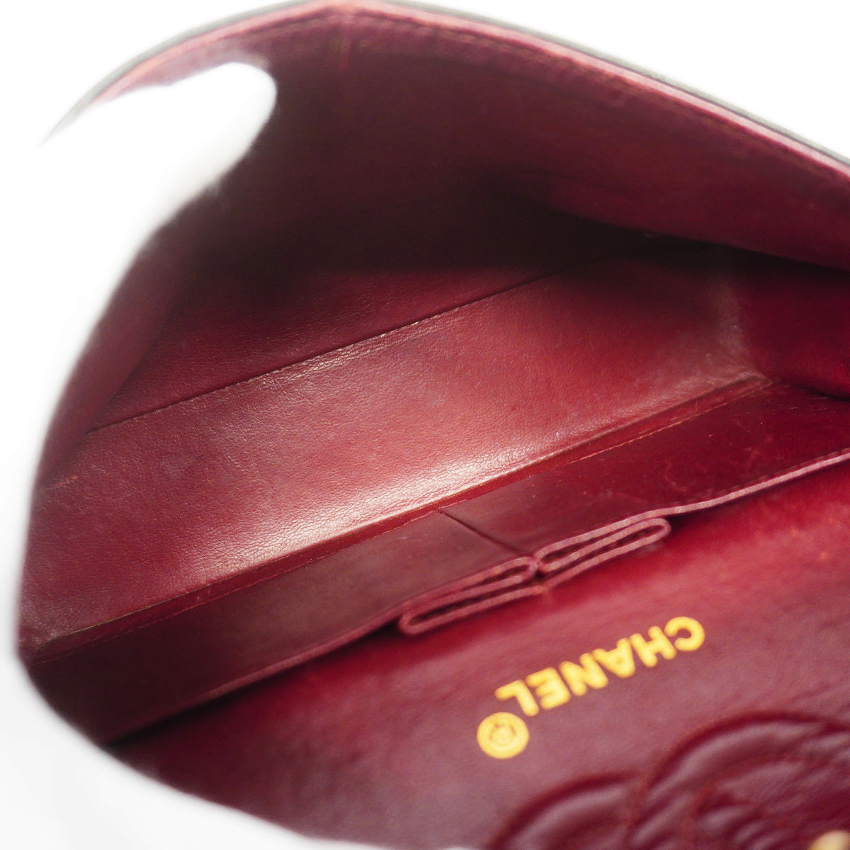 【6id6330】シャネル ショルダーバッグ マトラッセ Wフラップ Wチェーン ラムスキン ブラック ゴールド金具【中古】レディース