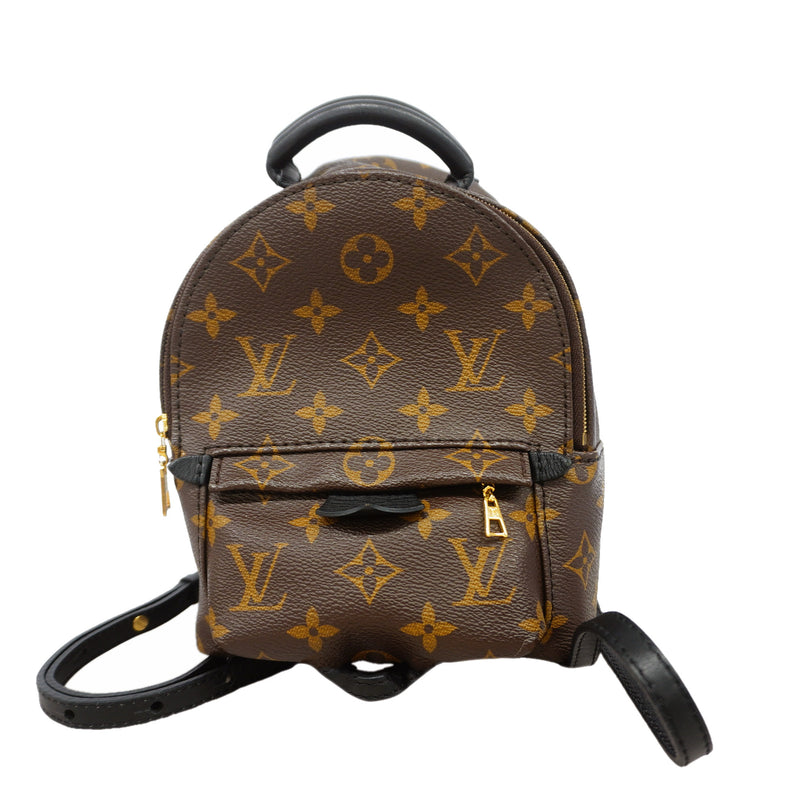 【6id6333】ルイヴィトン リュック・デイパック モノグラム パームスプリングスバックパックMINI M44873 ブラウン【中古】レディース