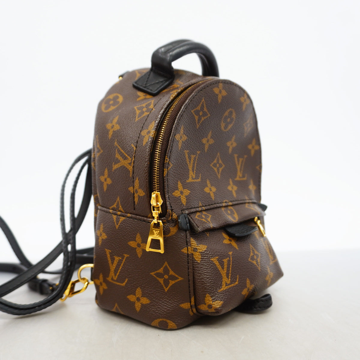 【6id6333】ルイヴィトン リュック・デイパック モノグラム パームスプリングスバックパックMINI M44873 ブラウン【中古】レディース