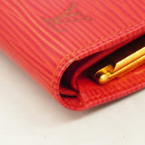 【6id6337】ルイヴィトン 財布 エピ ポルトモネビエヴィエノワ M6324E ルージュ【中古】レディース