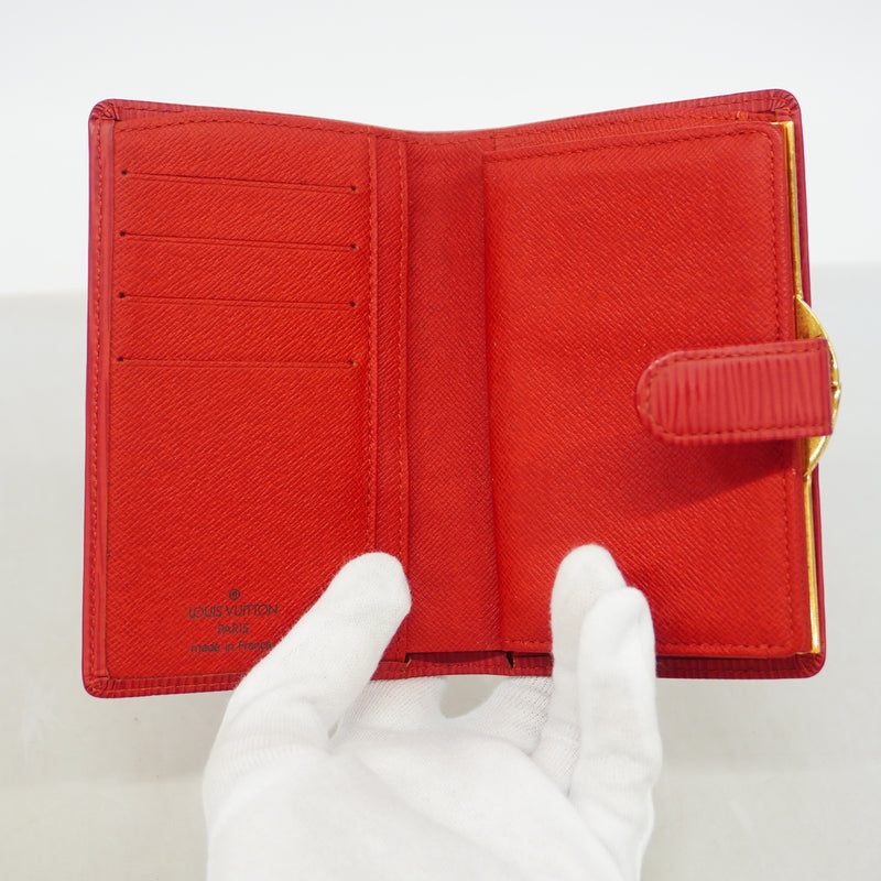【6id6337】ルイヴィトン 財布 エピ ポルトモネビエヴィエノワ M6324E ルージュ【中古】レディース