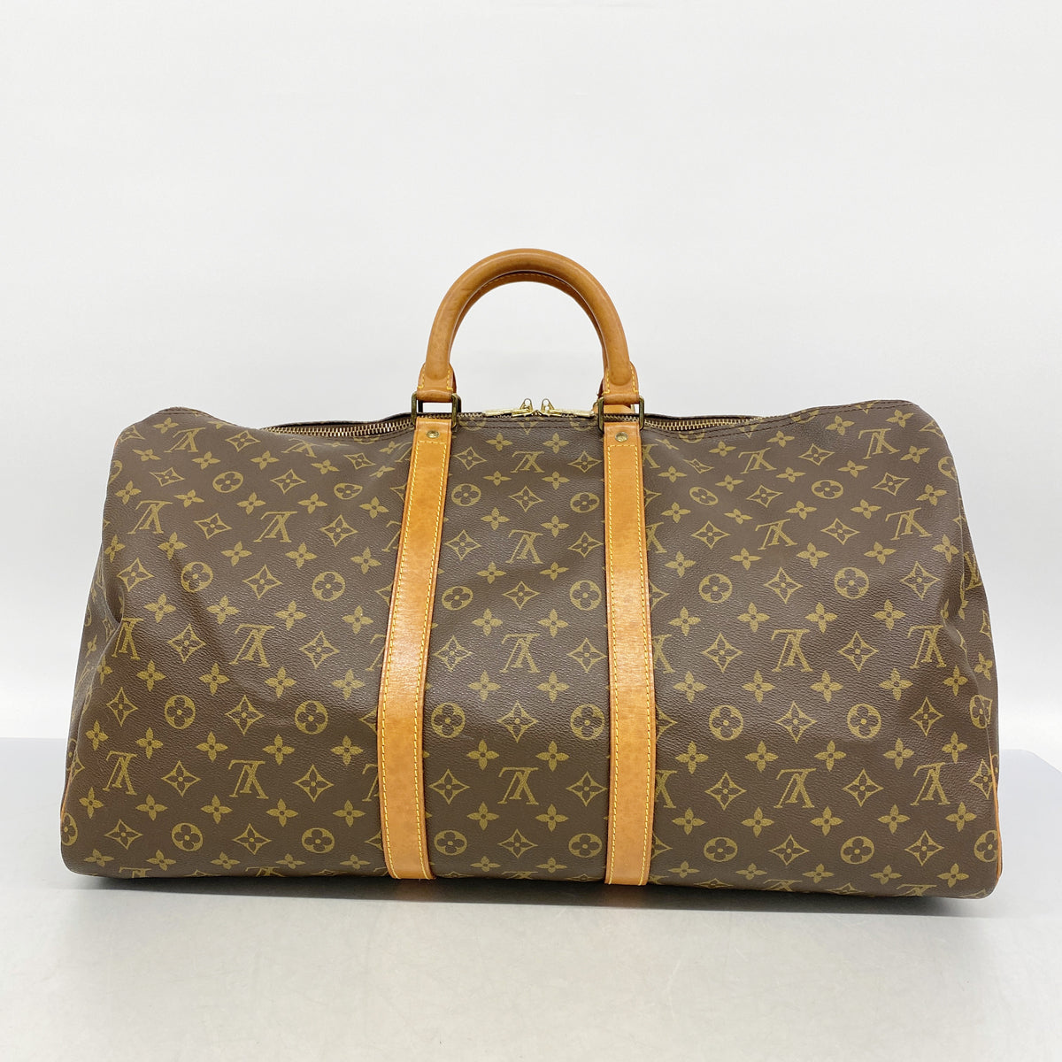 【6id6339】ルイヴィトン ボストンバッグ モノグラム キーポル55 M41424 ブラウン【中古】メンズ レディース ユニセックス