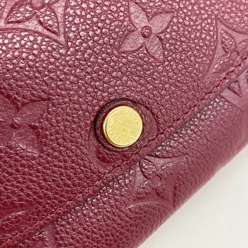 【6id6344】ルイヴィトン 長財布 モノグラム・アンプラント ポルトフォイユエミリー M62015 レザン【中古】レディース