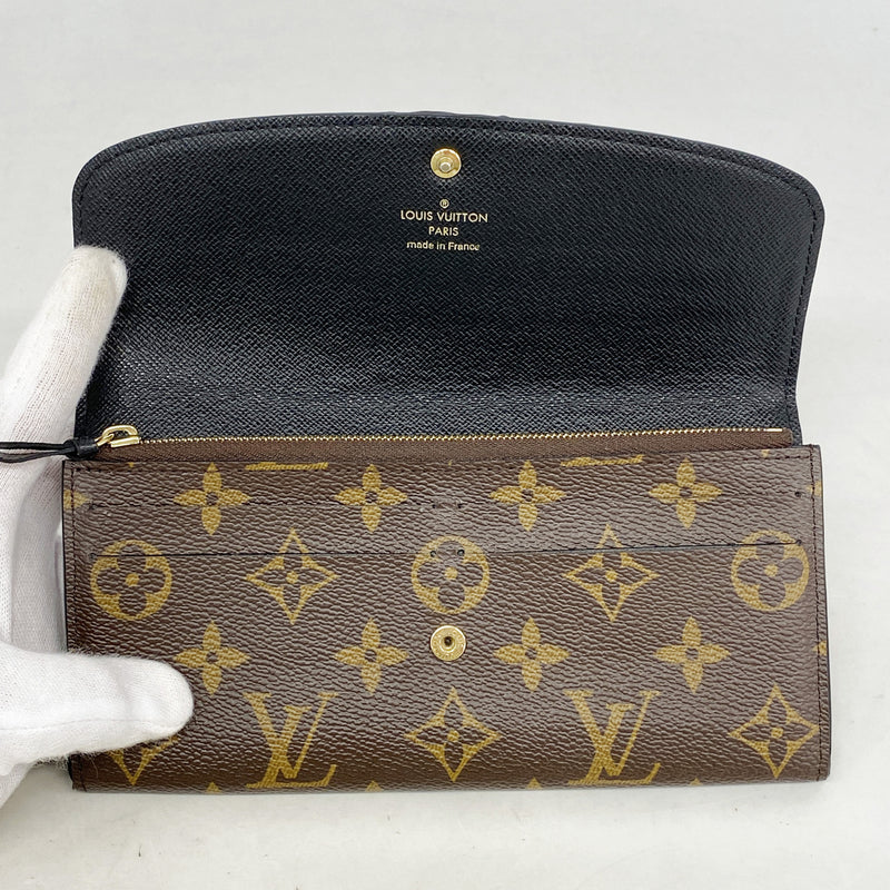 【6id6345】ルイヴィトン 長財布 モノグラム・リバース ポルトフォイユエミリー M82157 ブラウン【中古】レディース
