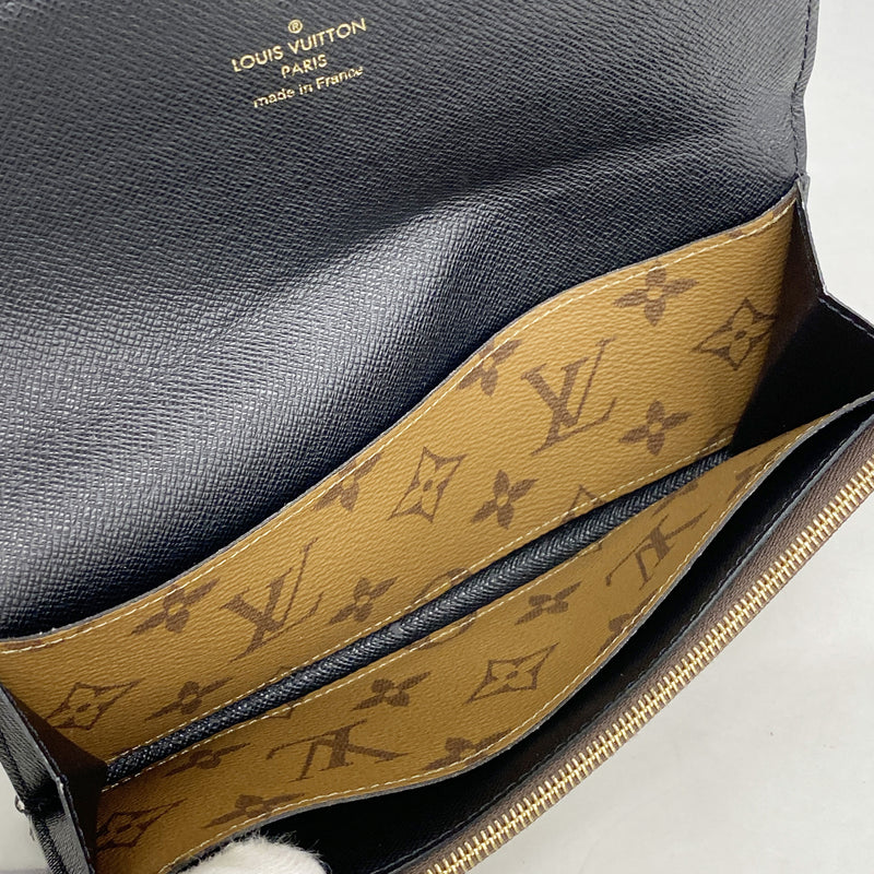 【6id6345】ルイヴィトン 長財布 モノグラム・リバース ポルトフォイユエミリー M82157 ブラウン【中古】レディース
