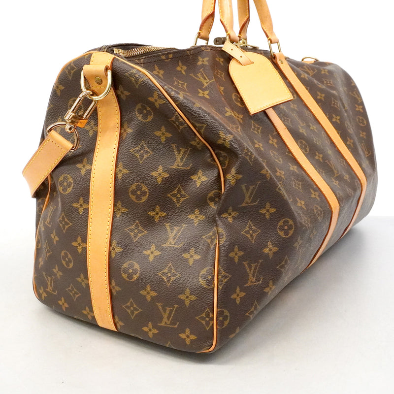 【6id6348】ルイヴィトン ボストンバッグ モノグラム キーポルバンドリエール55 M41414 ブラウン【中古】メンズ レディース ユニセックス