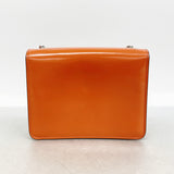 【6id6367】グッチ ショルダーバッグ インターロッキングG 387609 レザー オレンジ シルバー金具【中古】レディース