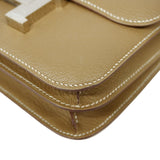 【6id6380】エルメス ショルダーバッグ コンスタンスミニ シェブルミゾル エトゥープ シルバー金具 G刻印【中古】レディース