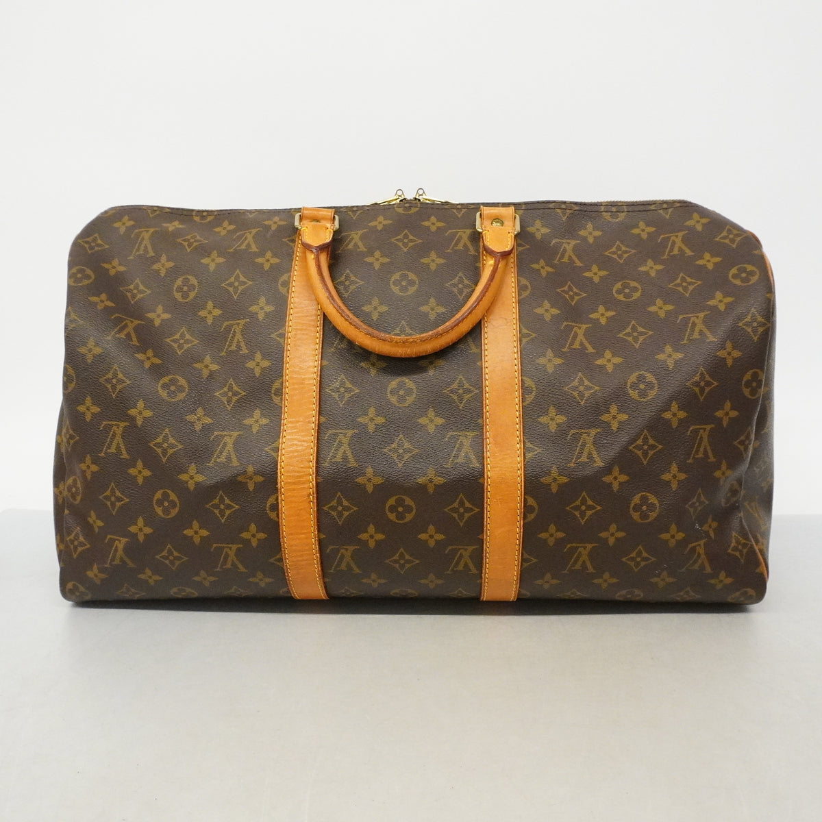 【6id6387】ルイヴィトン ボストンバッグ モノグラム キーポル50 M41426 ブラウン【中古】メンズ レディース ユニセックス