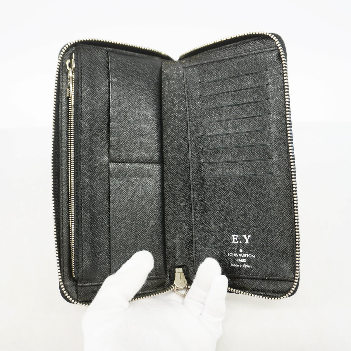 【6id6401】ルイヴィトン 長財布 ダミエ・グラフィット ジッピーウォレットヴェルティカル N63095 ブラック【中古】メンズ