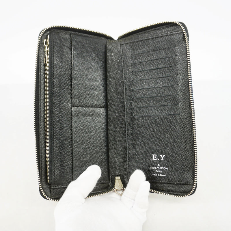 【6id6401】ルイヴィトン 長財布 ダミエ・グラフィット ジッピーウォレットヴェルティカル N63095 ブラック【中古】メンズ