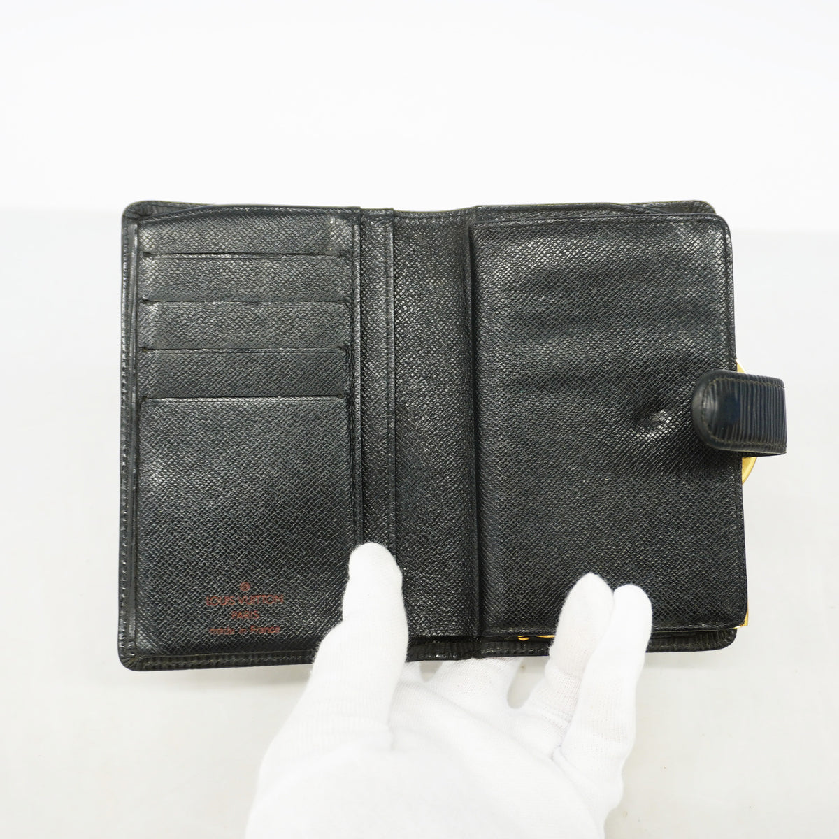 【6id6402】ルイヴィトン 財布 エピ ポルトモネビエヴィエノワ M63642 ノワール【中古】レディース