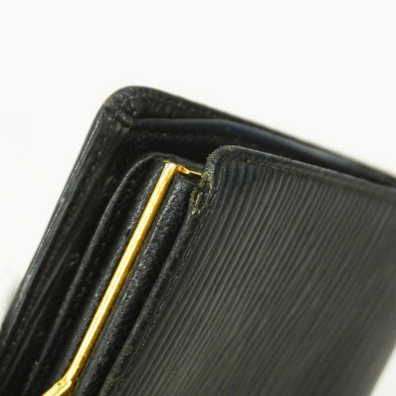 【6id6402】ルイヴィトン 財布 エピ ポルトモネビエヴィエノワ M63642 ノワール【中古】レディース