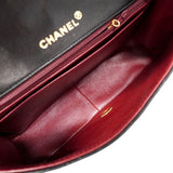 【6id6404】シャネル ショルダーバッグ ダイアナ チェーンショルダー ラムスキン ブラック ゴールド金具【中古】レディース