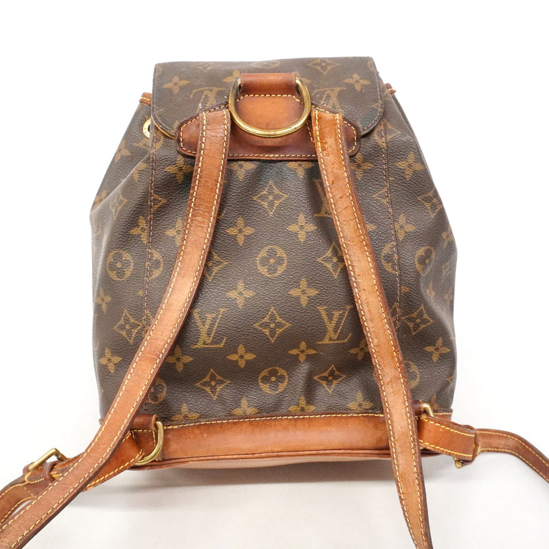 【6ie6421】ルイヴィトン リュック・デイパック モノグラム モンスリMM M51136 ブラウン【中古】レディース