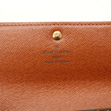 【6ie6427】ルイヴィトン 長財布 モノグラム ポシェットポルトモネクレディ M61725 ブラウン【中古】レディース