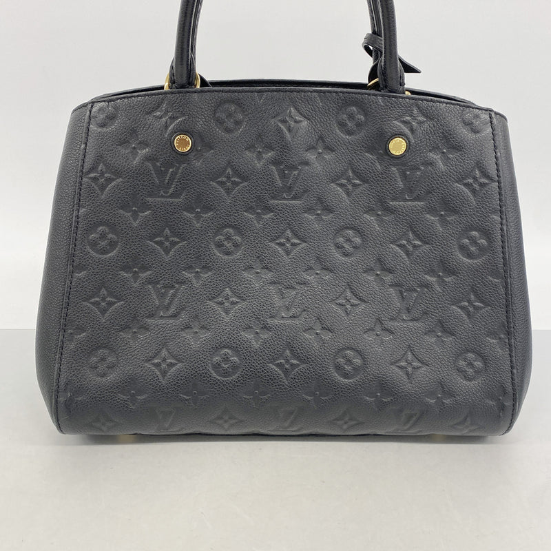 【6ie6442】ルイヴィトン ハンドバッグ モノグラム・アンプラント モンテーニュMM M41048 ノワール 2wayバッグ【中古】レディース